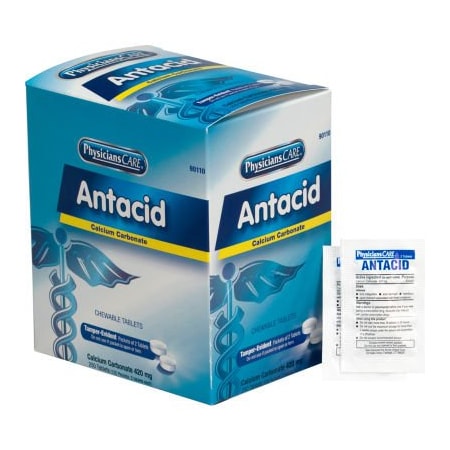 Acme United First Aid Only PhysiciansCare Antacid, 125 x 2/Box, 12PK 90110-001